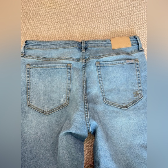 7 for all mankind distressed slim flare jeans 12 - Picture 9 of 10